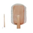 thumbnail image 1 of Worallymy Cepillo de baño de lufa natural con mango largo para colgar en la ducha accesorio para lavar la piel del cuerpo cabeza redonda Worallymy JD735804272, 1 of 7