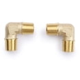 thumbnail image 4 of U.S. Solid 1/4 in MNPT x 1/4 in MNPT Brass Pipe Fitting 90 Degree Barstock Street Elbow Pack of 2, 4 of 5