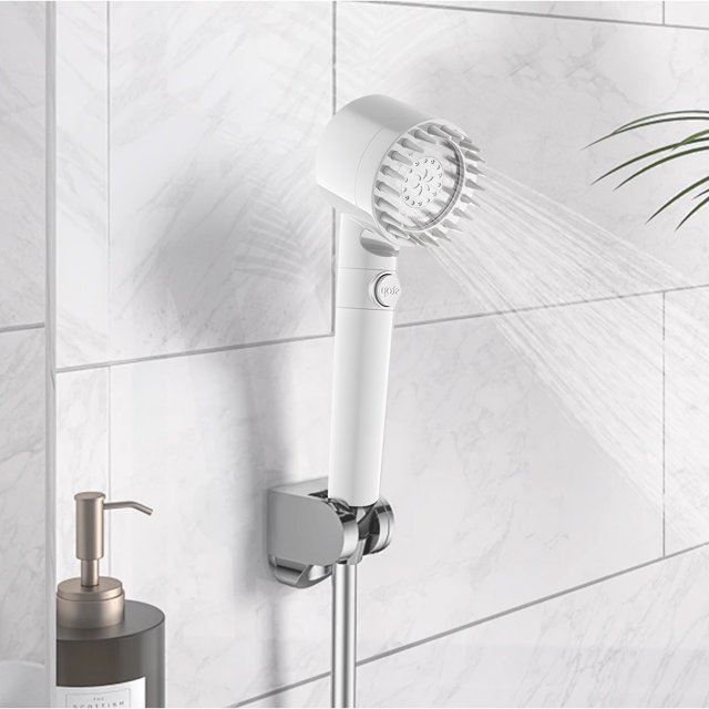 Cabezal de ducha de mano para el hogar, cabezal de ducha de refuerzo de agua purificada Puntoco, suministros de limpieza para el hogar