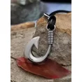 thumbnail image 3 of Colgante de anzuelo de pez para hombre, collar de ancla, cadena de cuerda, moda informal, regalo de joyería, creativo, 3 of 5