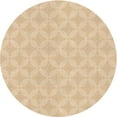 thumbnail image 1 of Ahgly Company Indoor Round Patterned Khaki Gold Area Rugs, 3' Round, 1 of 6