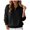 Black, variant on Sweaters for Women Half Zip Pullover Tops Cozy Polo V Neck Wool Shirts Lightweight Sweatshirts (Coffee, XL)