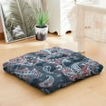 thumbnail image 7 of Boho Paisley Meditation Mat, Square Floor Pillow for Sitting Comfort, Yoga Cushion for Meditation, Mindfulness, Relaxation at Home or Outdoors 22 x 22, 7 of 7
