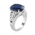 thumbnail image 7 of Birthstone Rings for Women in Stainless Steel - Gemstone Ring Size - 10 Lapis Lazuli Statement Jewelry for Her Birthday Christmas Gifts, 7 of 7