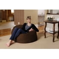 thumbnail image 3 of Chill Sack Bean Bag Chair, Memory Foam Lounger with Micorsuede Cover, Kids, 3 ft, Chocolate, 3 of 3