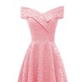 thumbnail image 5 of Wedding Guest Dresses for Women,Clearance Casual Fashion Slid Sleeveless Off-The-Shoulder Dress Women's Dress Evening Dresse, 5 of 5