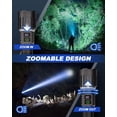 thumbnail image 4 of Linterna Tactica Victoper P70G 2P LED 1000 Lumenes Recargable 5 Modos Zoomable Pack 2 Unidades, 4 of 5