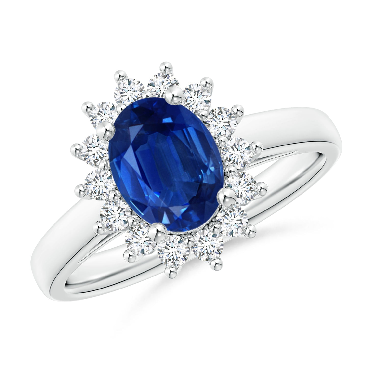 Angara - September Birthstone Ring - Princess Diana Inspired Blue ...