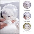 thumbnail image 3 of 1Pc Collier Respirant Chat Anti-Morsure Collier Couvre-Chef pour Animaux de Compagnie Collier de Protection Blanc, 3 of 5