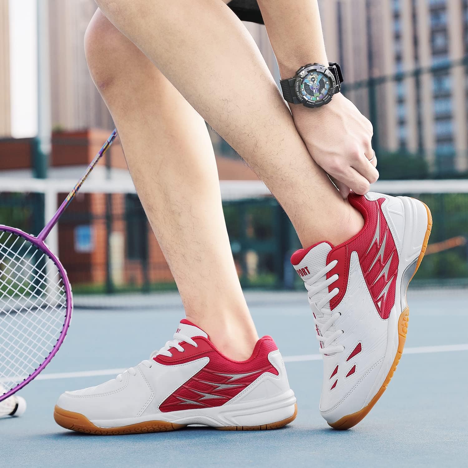 Chaussures De Tennis De Table Homme Femme - Légères, Antidérapantes & Respirantes - Confort Garanti - 7