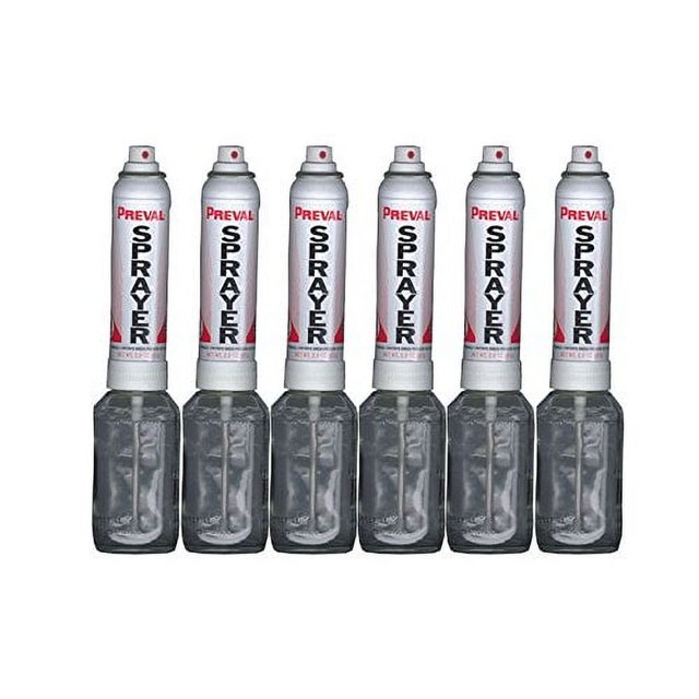 Sistema de pintura en aerosol recargable Preval de 6 unidades PrecisionFlex