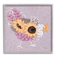 thumbnail image 5 of Stupell Industries Chicken Hen Ground Pecking Pink Sunflower Design Collage,17 x 17, Design by Michele Norman, 5 of 5