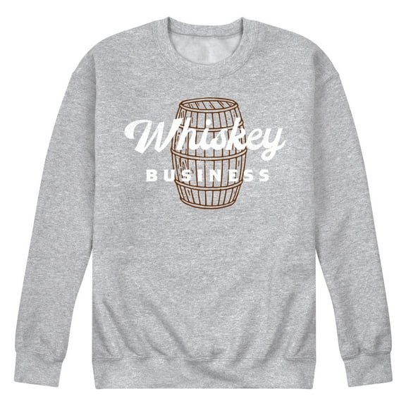 Instant Message - Whiskey Business - Men's Crew Neck Fleece Pullover