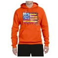 thumbnail image 2 of Wild Bobby, Colorful Neon Flag, Streetwear, Unisex Graphic Hoodie Sweatshirt, Orange, Small, 2 of 3