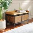 thumbnail image 1 of Hawthorne Collection Banc de Rangement en Bois d'Orme en Étain et Frêne, 1 of 2
