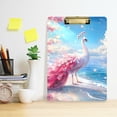 thumbnail image 2 of FORMRS Acrylic Clipboard with Low Profile Clip Standard A4 Letter Size, 12.5" x 9", Peacock, 2 of 8