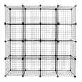 thumbnail image 6 of 16-Cube Organizer Cube Storage Storage Shelves Wire Cube Storage Origami Shelves Metal Grid Multifunction Shelving Unit Modular Cubbies Organizer Bookcase, 6 of 10