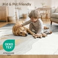 thumbnail image 4 of ODIKA 3'x5' Watercolor Marble Abstract Veined Movement Swirls Minimalist Washable Accent Rug None for Bedside, Nursery Room, Pet Friendly & Non-Shedding, 4 of 7