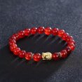 thumbnail image 6 of EOEMY Antique Silver Plated Bracelet Adjustable Size 8mm No Clasp L541-Red&Amp;Gold, 6 of 7