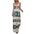 thumbnail image 3 of Innerwin Robe Sans Manches pour Femmes Robe Longue Aguichant de Plage Orange m, 3 of 4