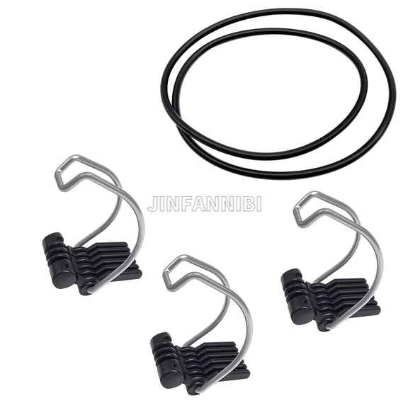 3Pcs Air Box Cover Clips & Air Box Lid Seal Gasket Kit for Polaris RZR 800 S 800 RZR 4 800 UTV Off‑Road Powersports Vehicle Replaces OEM 5813078