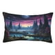 thumbnail image 1 of Fotbe Fantasy Landscape Starry Night Funda de Almohada Decorativa Estilo Occidental, Lujo en Algodón, Fundas para Almohadas King, Cojín Estampado para Decoración del Hogar-14"x20", 1 of 6