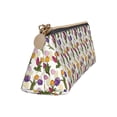 thumbnail image 2 of Xecao Tulips Flowers Print Leather Pencil Case -Stationery Bag Pen Holder for Work & Office, 2 of 5