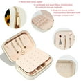 thumbnail image 3 of Unicorn Sunflower Velvet Portable Jewelry Box with Removable Compartment - Necklace, Earring, and Travel Organizer - Gift, 3 of 7