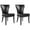 Black/Espresso, variant on SAFAVIEH Jappic 22''H KD Side Chair Set of 2 Silver Nail Head Wheat