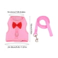 thumbnail image 3 of FHBVT Rabbit Harness Leash Set 8.66In Vest Style Breathable Mesh Adjustable Straps Fast Drying Pressure Disperse for Rabbits Guinea Pigs Small Pets Outdoor Walking Pet Supplies Decor, 3 of 6