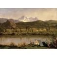 thumbnail image 3 of Bierstadt, Albert 14x11 Black Modern Framed Museum Art Print Titled - Mount Baker, Washington, from the Frazier River, 3 of 5