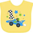 thumbnail image 3 of Inktastic Happy 1st Birthday Blue Racing Car Boys or Girls Baby Bib, 3 of 4