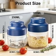 thumbnail image 7 of Household Electric Garlic Crusher, Rechargeable Mini Food Chopper with USB Cable, One-Touch Operation, Compact Kitchen Chopper for Garlic, Onion and Vegetables, 7 of 7