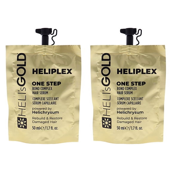 Helis Gold Heliplex One Step Hair Serum - Pack of 2 1.7 oz