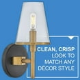thumbnail image 3 of Marten 2 - Light Heritage Brass And Black Contrastingfinishes Industrial / Transitional - LED Steel Wall Sconce, 3 of 11