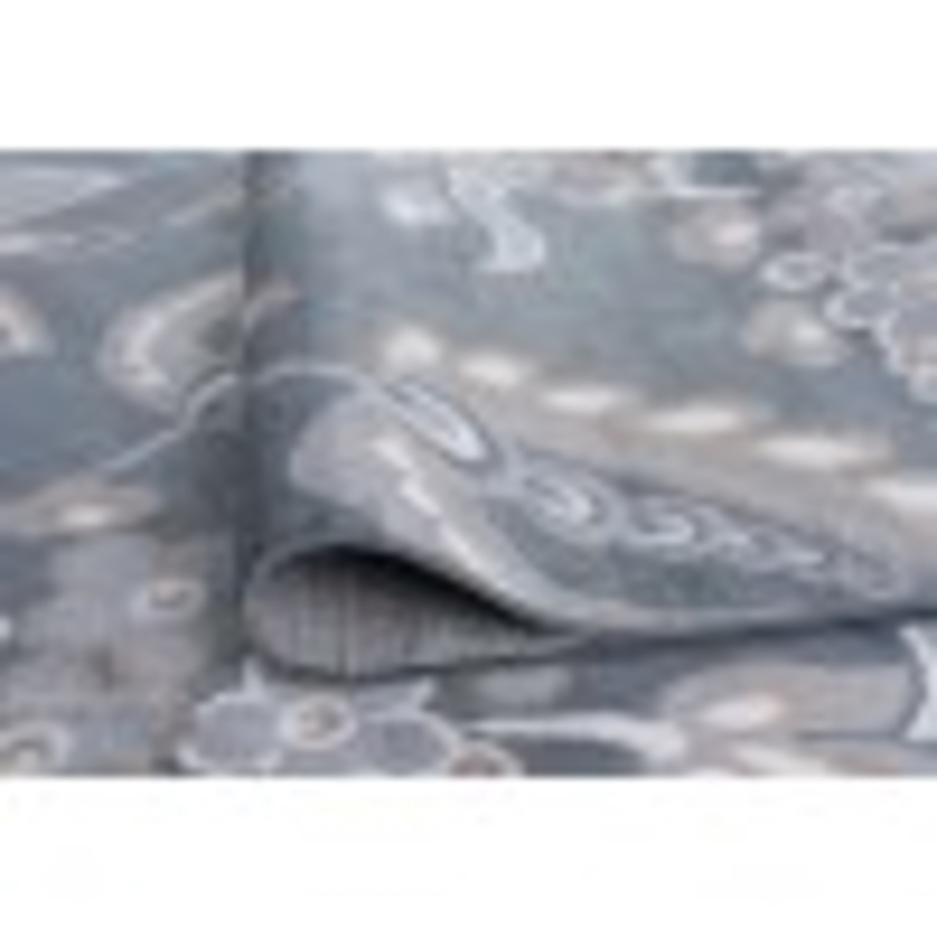 Hampton Transitional 8' x 10' Gray and Cream Polypropylene Indoor Area Rug