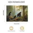 thumbnail image 3 of JRXY Bears Play in Forest Broken Tree Wall Art Painting The Picture Print On Canvas Animal Pictures for Home Decor Decoration Gift 20x16in, 3 of 6