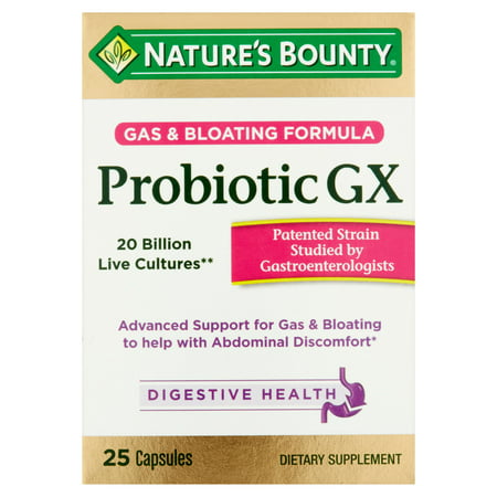 Nature's Bounty probiotique GX Capsules Complément alimentaire, 25 count