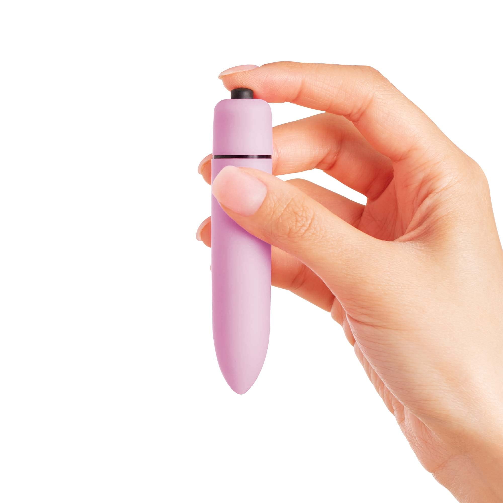 plusOne Travel Vibrating Bullet Mini Body Massager Lavender 