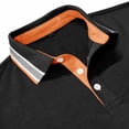 thumbnail image 4 of WREESH Men's Dress Henley - Button Shirt with Solid Print, Office Wear for Meetings & Conferences, 4 of 7