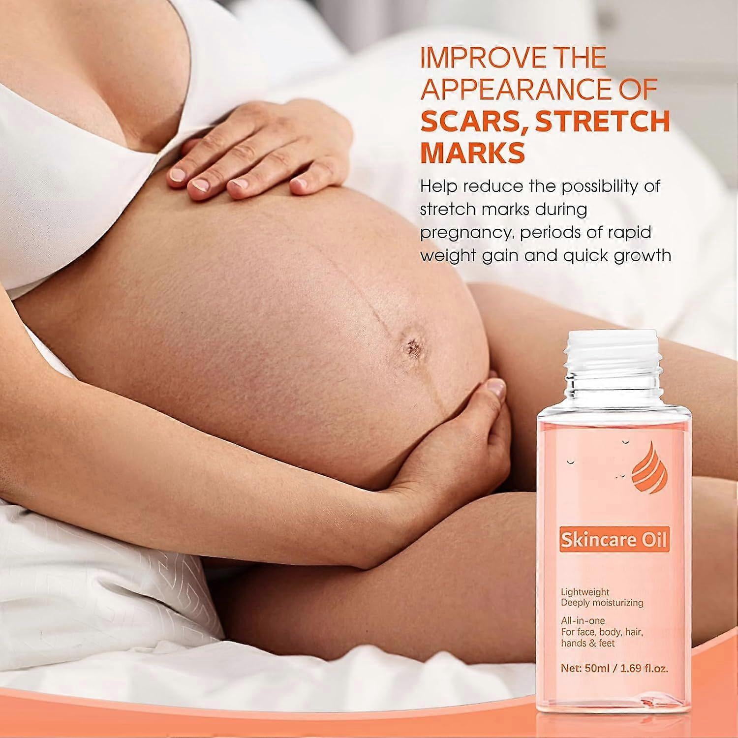 Huile Raffermissante Vergetures - Karité & Vitamine C - 100 Ml - Éclaircissant Anti-cicatrices SPF2