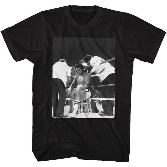 Muhammad Ali Time Out Black Adult T-Shirt Xlt