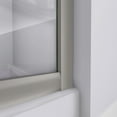 thumbnail image 3 of Prime 38 in. x 38 in. x 78 3/4 in. H Shower Enclosure, Base, and White Wall Kit in Brushed Nickel and Clear Glass, 3 of 11