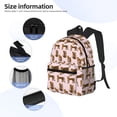 thumbnail image 5 of Picia Leopard Print Large Capacity Backpack Classic Style Backpack Casual Backpack Water-Resistant School Work Travel Outdoor Backpack, 5 of 8