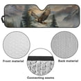 thumbnail image 6 of Yuyamidu Eagle Windshield Sun Shade for Jeep Wrangler JL JLU & Gladiator JT, Foldable Sun Visor Protector Blocks UV Rays and Keep Vehicle Cool, 6 of 7