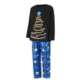 thumbnail image 2 of Luethbiezx Family Christmas Pajamas Set featuring Star Tree Print Tops and Trousers, 2 of 9