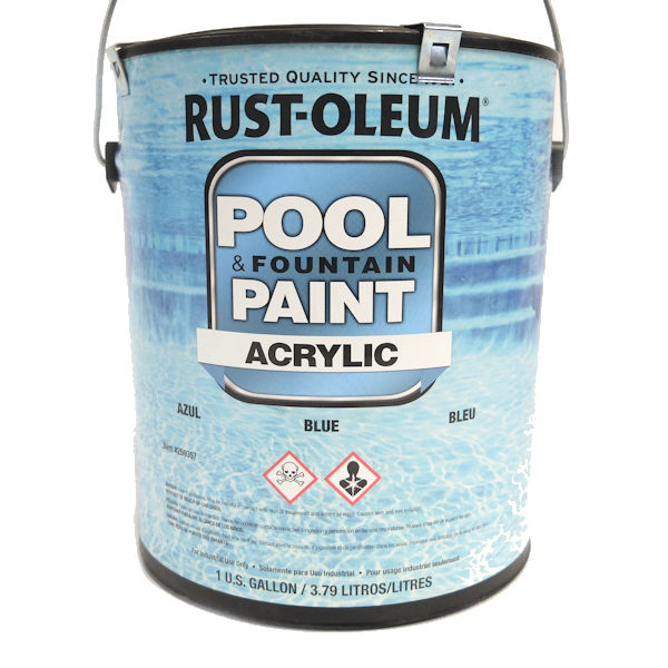 RustOleum 269357 Acrylic Pool and Fountain Paint, 1Gallon, Marlin