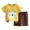 Yellow, variant on Godom Baby Boy Outfit Sets Graphic Print Short Sleeve T Shirt Top Shorts Suits 2 Pieces Outfit Toddler to Big Kid Sizes