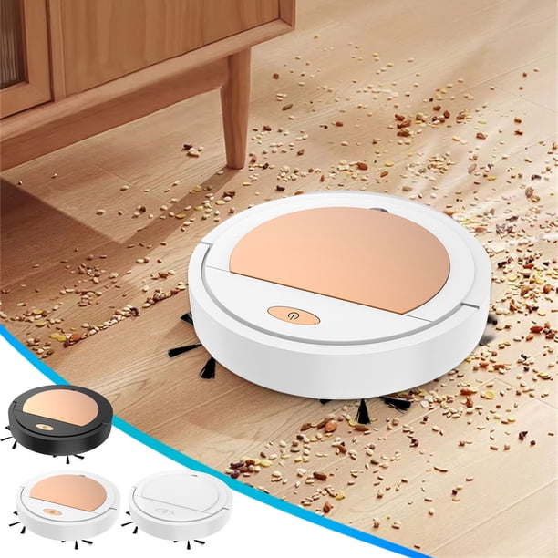 Robot automático combinado de aspiradora y fregona - 32x32x6,5cm, 60 minutos de duración, aspiración de 1000Pa, carga USB, para suelos duros