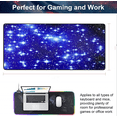thumbnail image 2 of 800 x 400 Mouse Pad, Gaming Fiber Mouse Pad with Non-Slip Rubber Base for Increased Speed and Precision, Smooth Mouse Pad Surface, Wear-Resistant Stitched Edges for Keyboard, PC, MacBook - The Star, 2 of 5